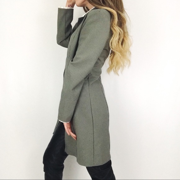 Vintage Deadstock Longline Houndstooth Jacket | Size M - Picture 4 of 15